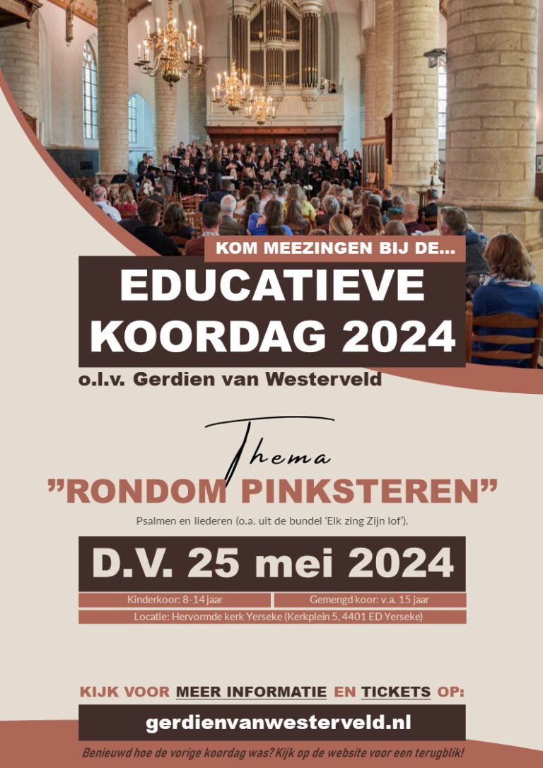 Poster Koordag 'amateur' deelnemers