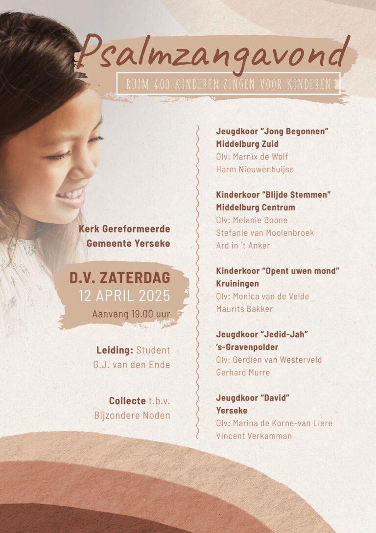 Psalmzangavond Kinderkoren in Yerseke