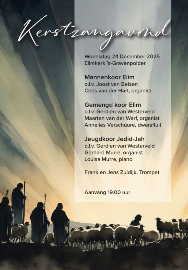 Flyer Kerstzangavond 2025
